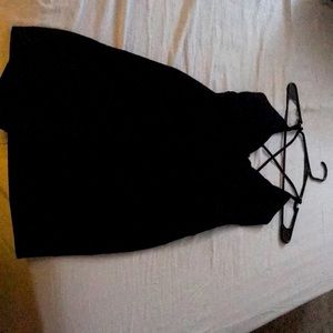 Black mini dress